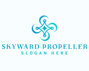 Propeller - Aerial Drone Propeller logo design