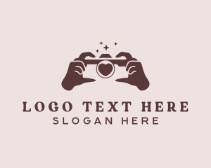 Instagram - Camera Hands Photography logo design