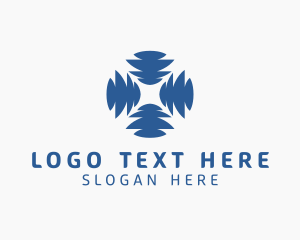Application - Media Network Spliced logo design