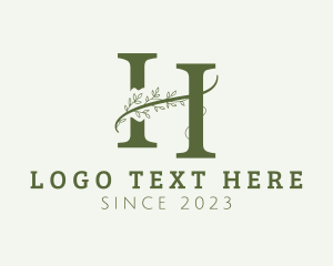 Leaf - Aesthetic Vine Leaf logo design