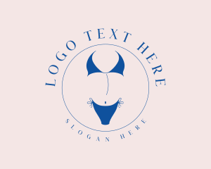 Adult - Sexy Bikini Fashion logo design