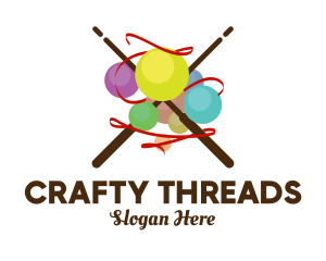 Yarn - Knitting Yarn Ball logo design