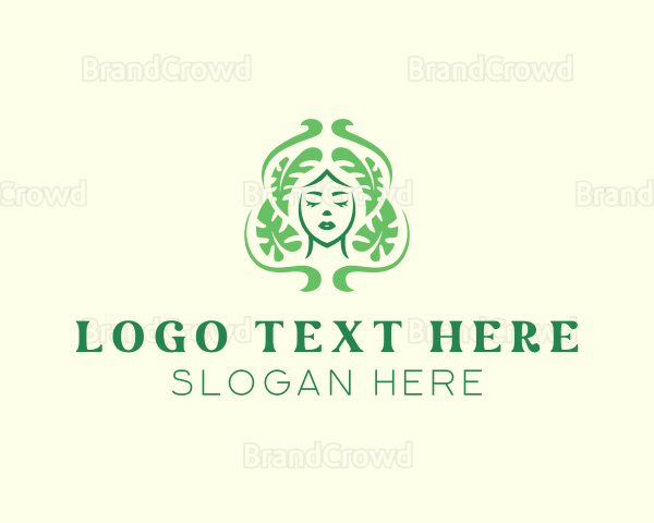 Female Leaf Skincare Logo