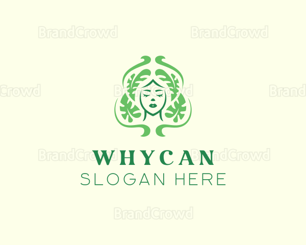 Female Leaf Skincare Logo
