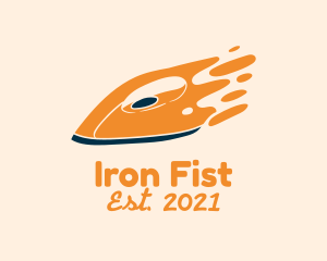 Fast Flat Iron logo design