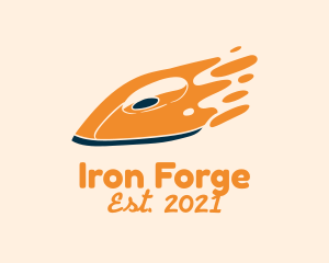 Fast Flat Iron logo design