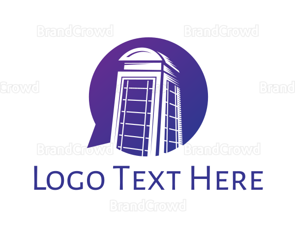 Chat Phone Booth Logo