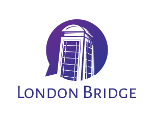 London - Chat Phone Booth logo design