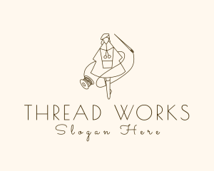 Needle Thread Seamstress logo design