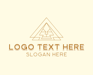 Financial - Corporate Tech Pyramid logo design