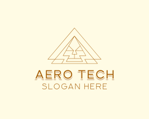 Corporate Tech Pyramid  logo design