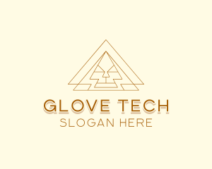 Corporate Tech Pyramid  logo design