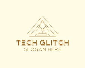 Corporate Tech Pyramid  logo design