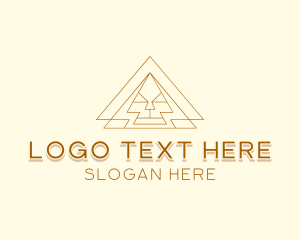 Developer - Corporate Tech Pyramid logo design