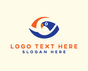 Flight - Bird Eye Head logo design