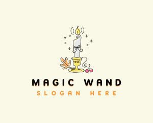 Magical Candelabra Decoration logo design