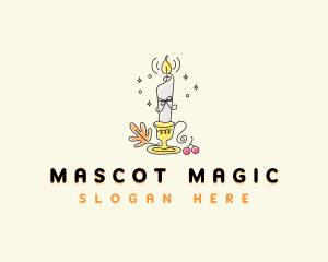 Magical Candelabra Decoration logo design