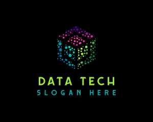 Database - Dot Cube Software logo design