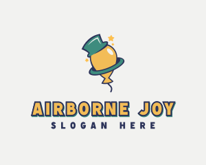 Top Hat Party Balloon logo design