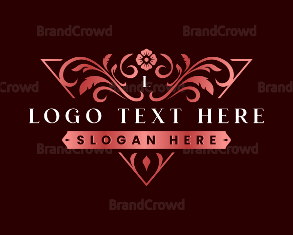 Floral Bouquet Decorative Logo