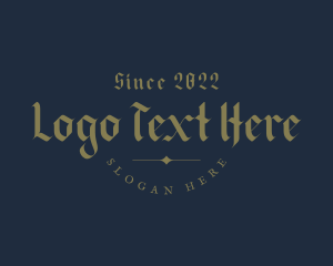 Classical - Classic Gothic Wordmark logo design