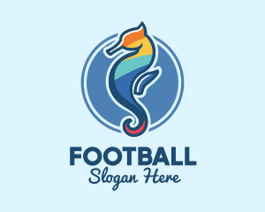 Fish - Colorful Seahorse Aquarium logo design