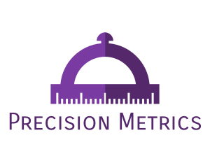 Measurement - Purple Cloche Protractor logo design