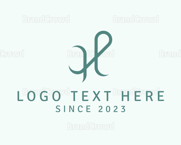 Fashion Wardrobe Business Letter H Logo