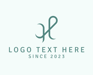 Letter H - Fashion Wardrobe Business Letter H logo design