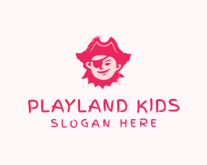 Pirate Kid Costume logo design