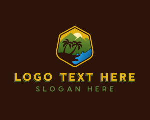 Outdoor - Tropical Beach Resort logo design