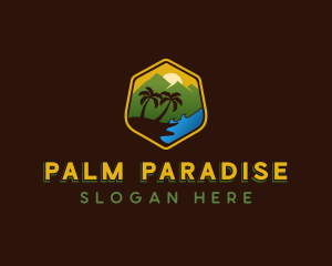 Tropical Beach Resort logo design