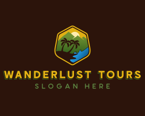 Tropical Beach Resort logo design