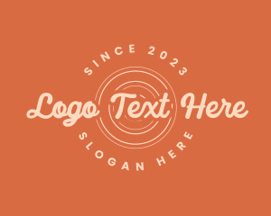 Photography - Retro Script Business logo design