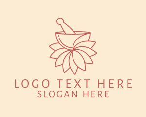 Pharmacist - Floral Cosmetic Recipe logo design