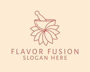Recipe - Floral Cosmetic Recipe logo design