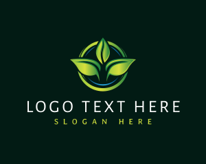 Horticulture - Leaf Landscaping Lawn logo design