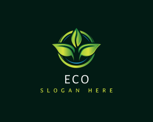 Leaf Landscaping Lawn logo design