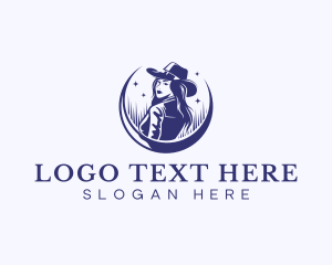 Wild West - Cowgirl Hat Mexico logo design