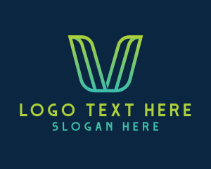 Marketing - Startup Software Letter V logo design
