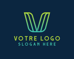 Startup Software Letter V Logo