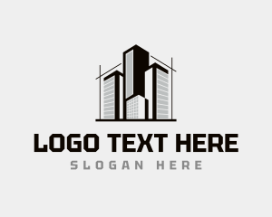 Commercial - Commercial Building Skyscraper Architect logo design