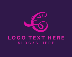 Swirly - Cursive Cosmetics Letter C logo design