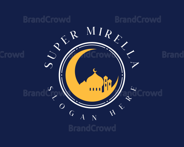 Muslim Mosque Moon Logo
