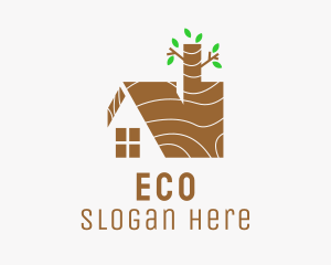 Wood Cabin Real Estate  Logo