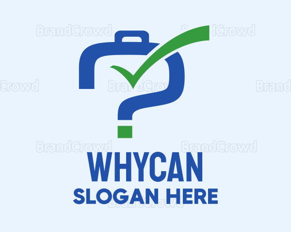 Blue Luggage Question Logo