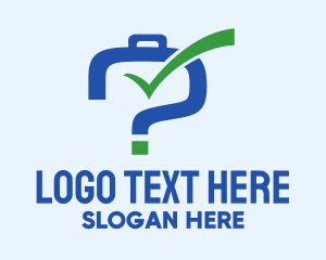 Blue Luggage Question Logo