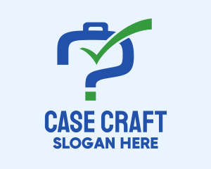Case - Blue Luggage Question logo design