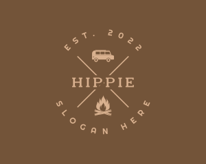 Campfire Adventure Trip logo design