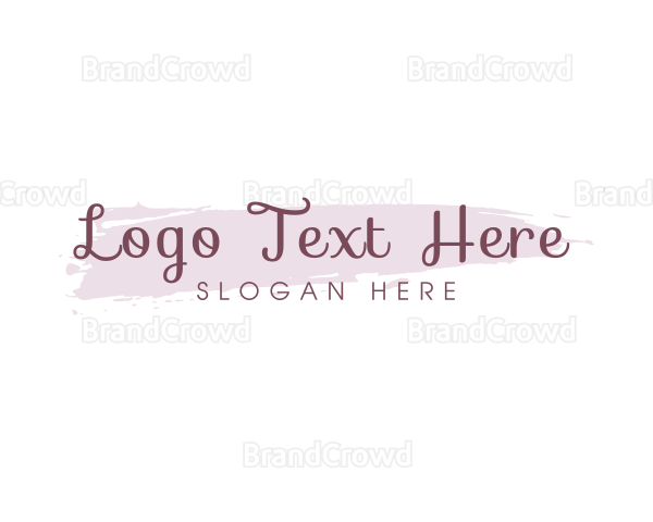 Beauty Cursive Wordmark Logo